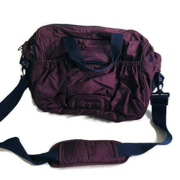 Lands' End Other - Land's End Purple Messenger Bag Navy Blue Detail